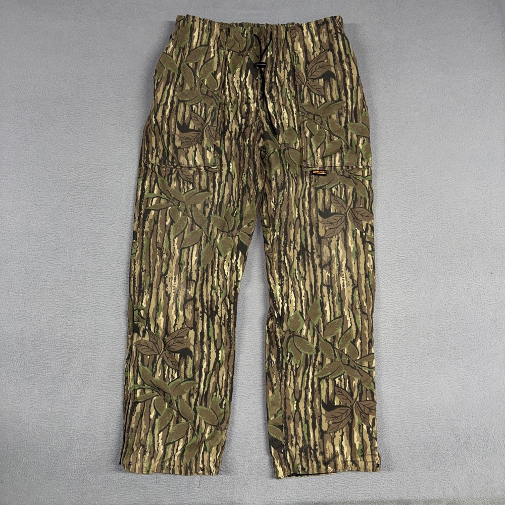 10x Hunting Pants Mens Medium Regular Brown Mossy Oak Camo Gore-Tex Vintage